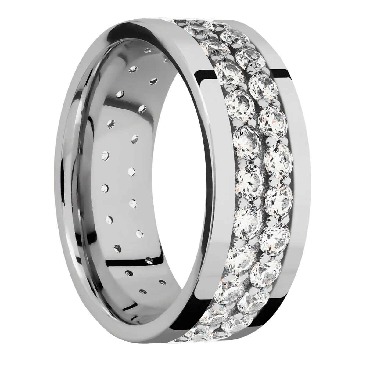 10K White Gold + Polish Finish