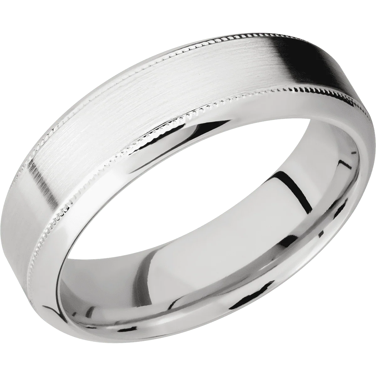 10K White Gold + Satin , Polish Finish - Image 2