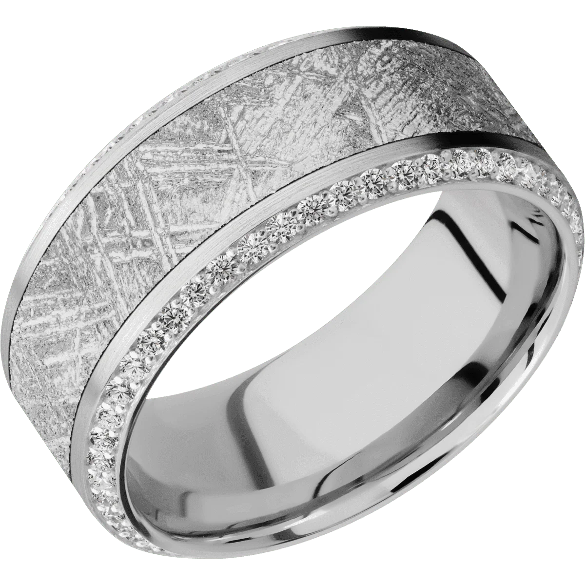 10K White Gold + Satin , Polish Finish - Image 2