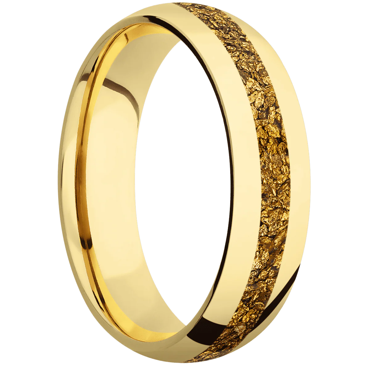 10K Yellow Gold + Polish Finish