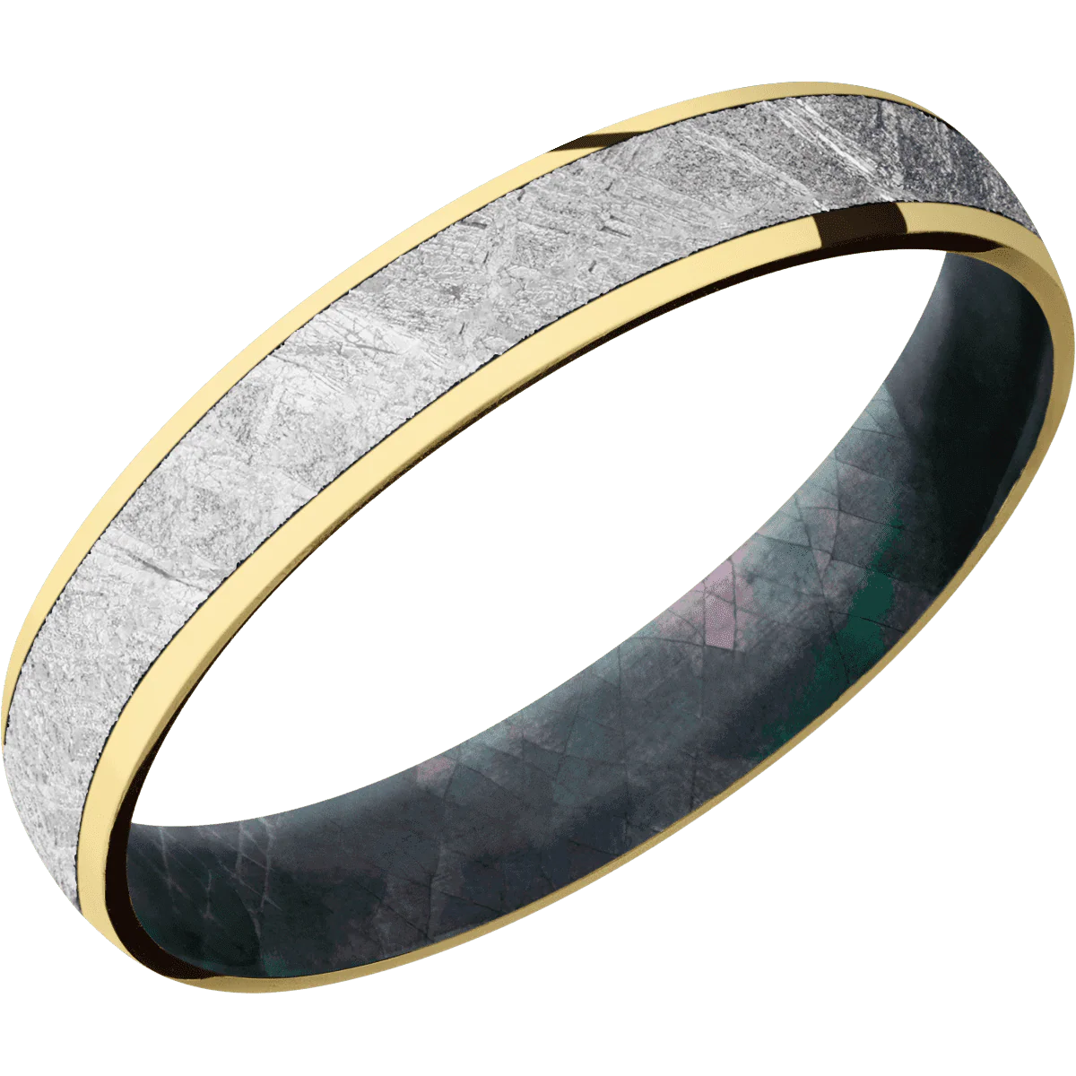 10K Yellow Gold + Polish Finish + Black Mother of Pearl - Image 2