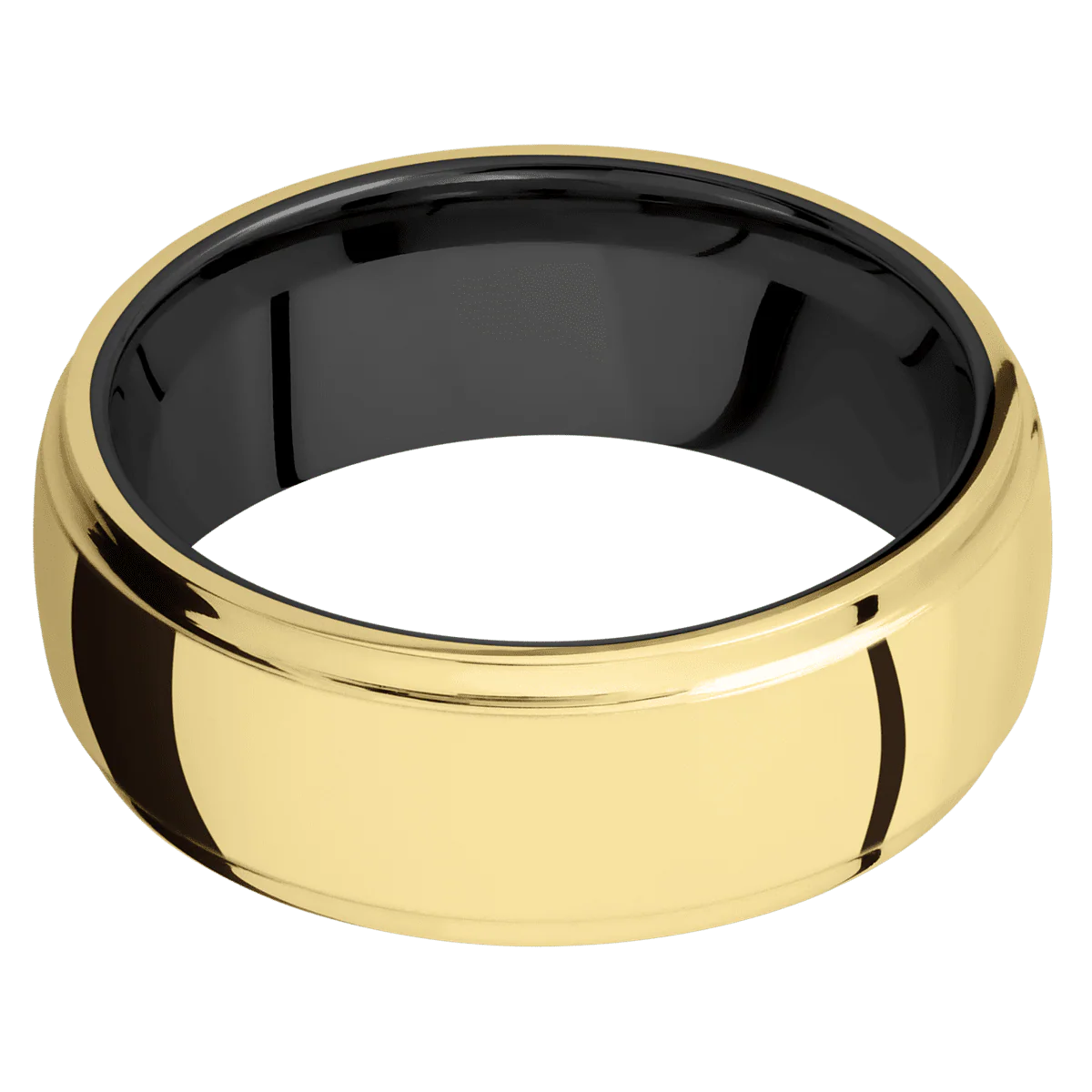 10K Yellow Gold + Polish , Polish Finish + Zirconium - Image 3