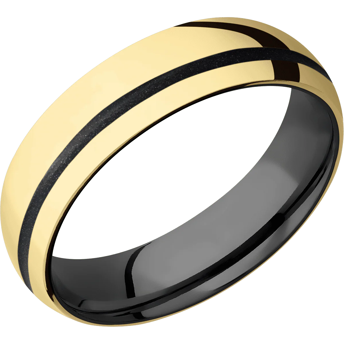 10K Yellow Gold + Polish , Polish Finish + Zirconium - Image 2