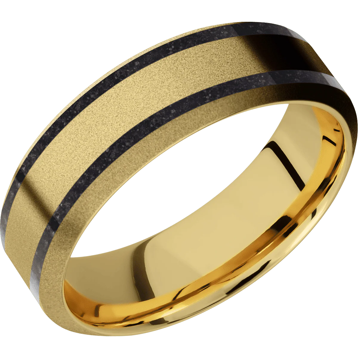 10K Yellow Gold + Sand , Sand Finish - Image 2