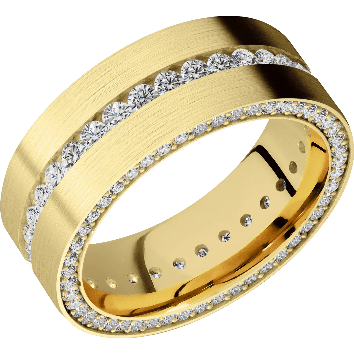 10K Yellow Gold + Satin Finish - Image 2