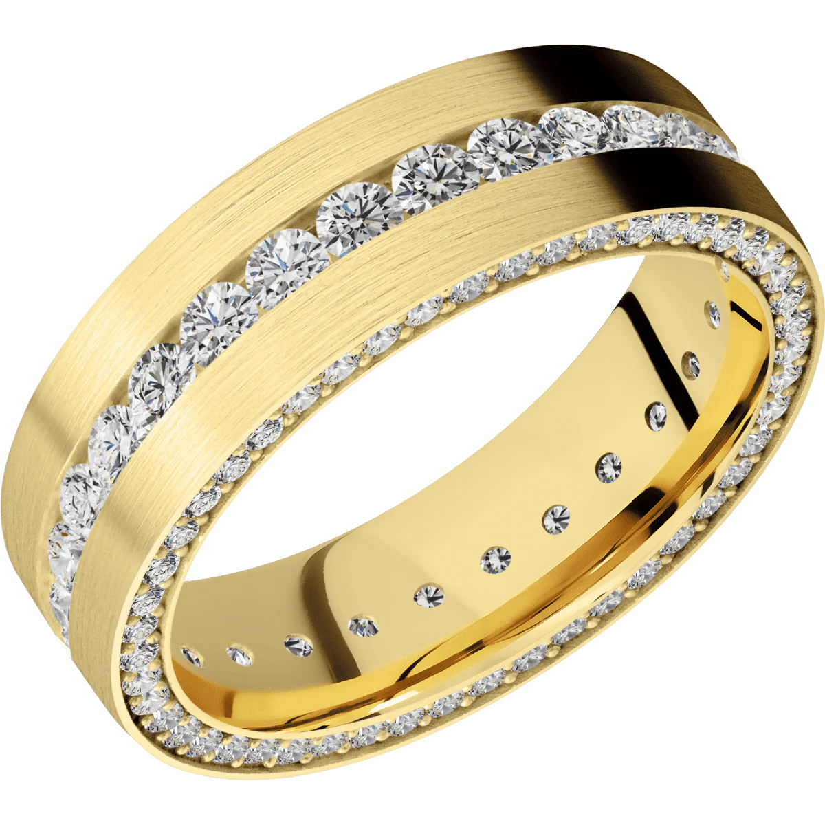 10K Yellow Gold + Satin Finish - Image 2