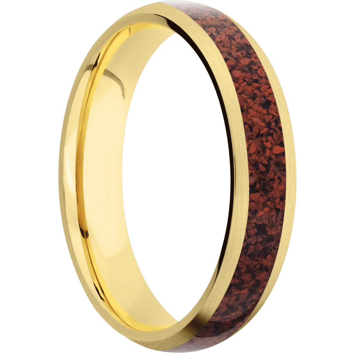 10K Yellow Gold + Satin Finish