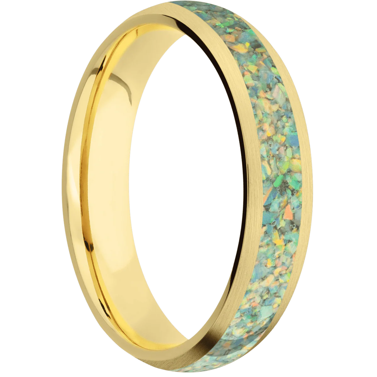 10K Yellow Gold + Satin Finish