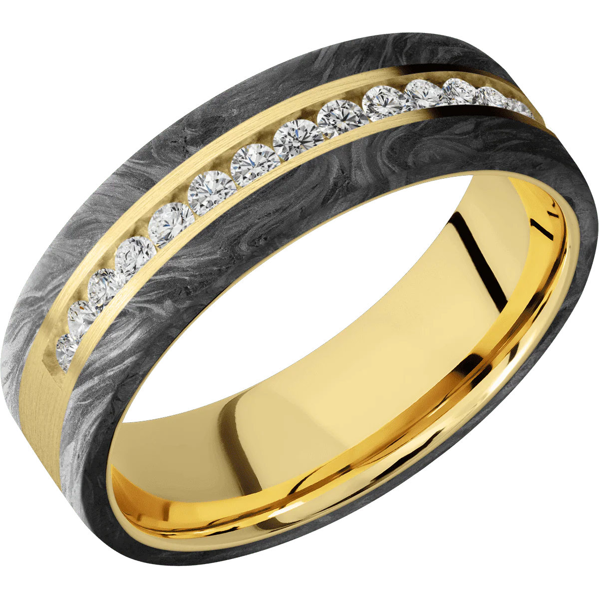 10K Yellow Gold + Satin Finish - Image 2