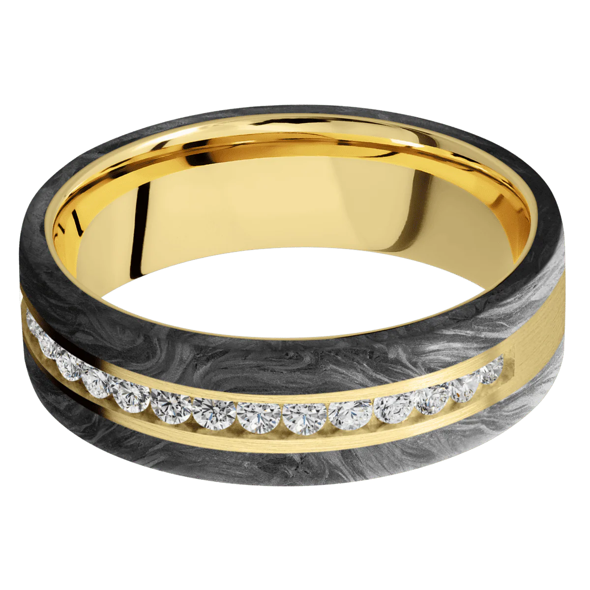 10K Yellow Gold + Satin Finish - Image 3