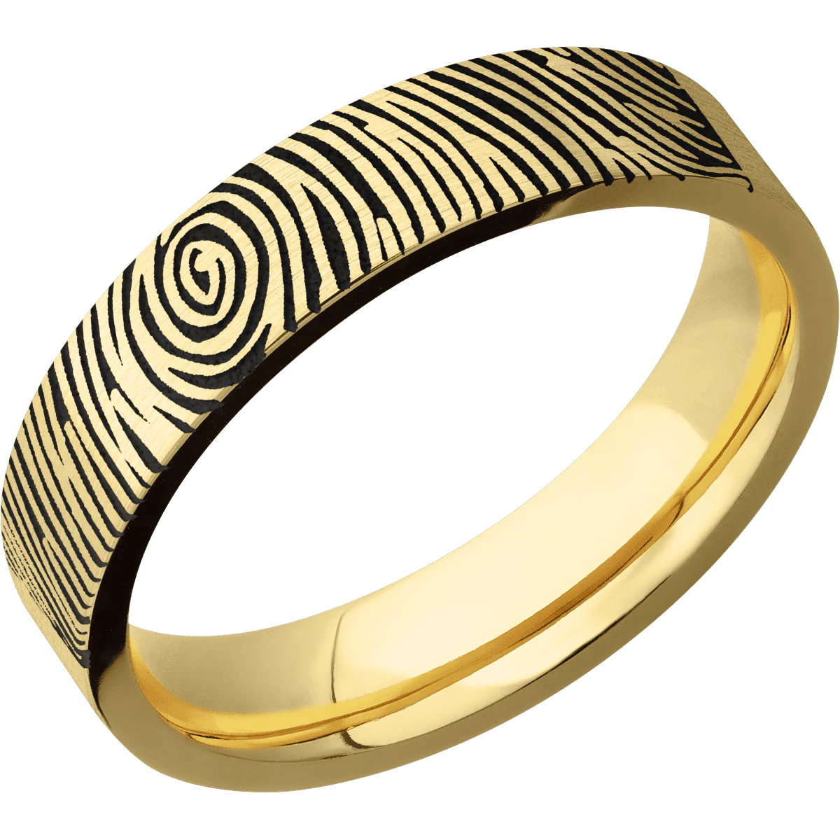 10K Yellow Gold + Satin Finish - Image 2
