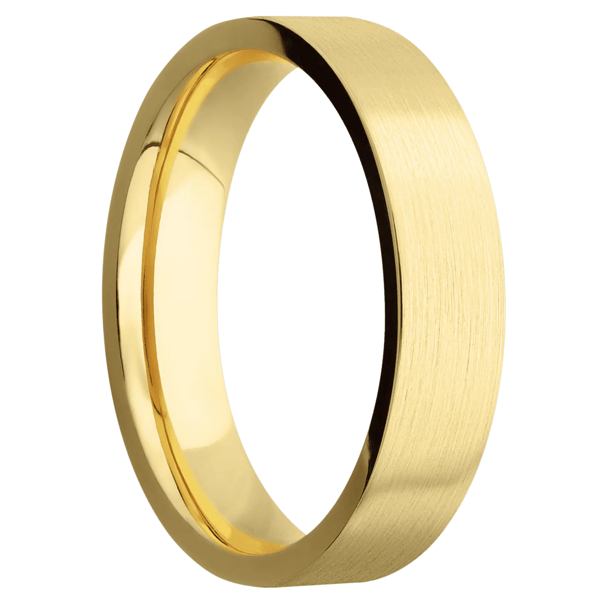 10K Yellow Gold + Satin Finish