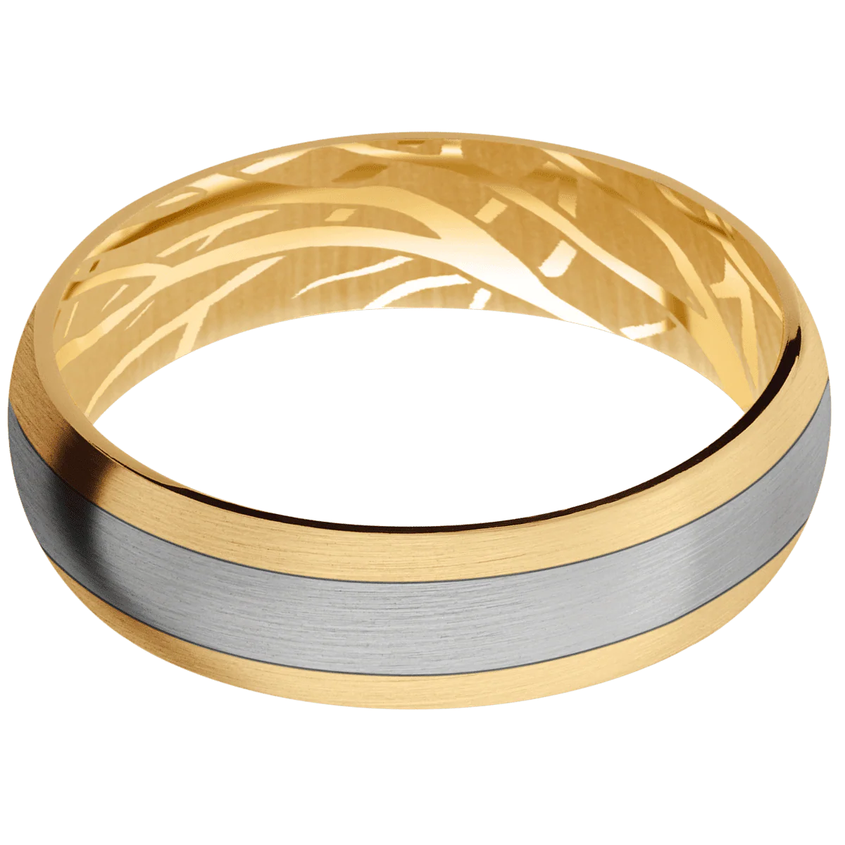 10K Yellow Gold + Satin Finish - Image 3