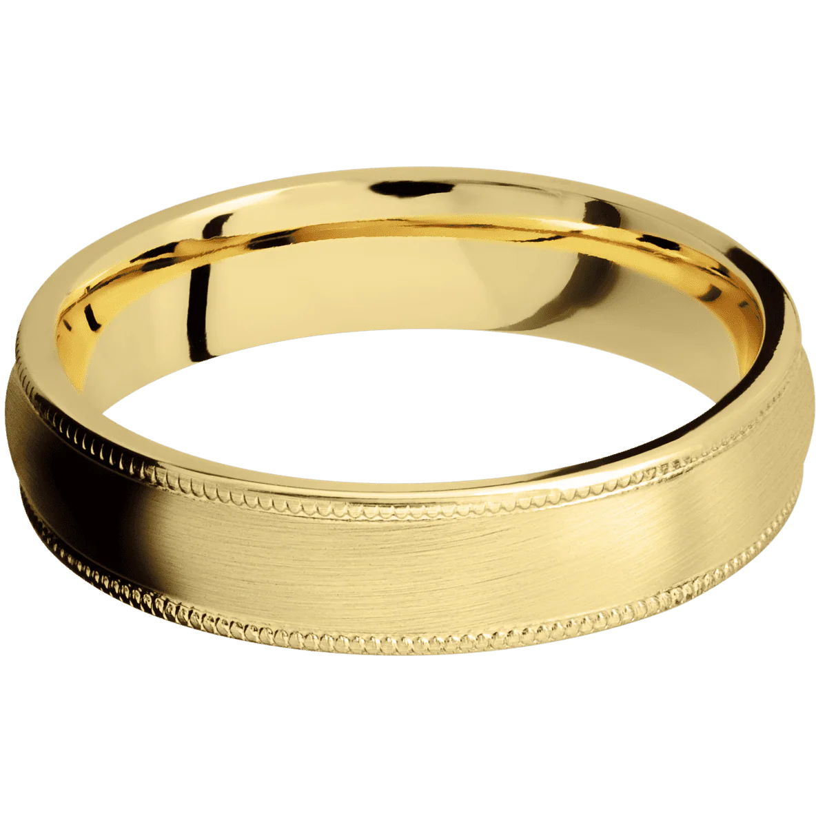 10K Yellow Gold + Satin Finish - Image 3