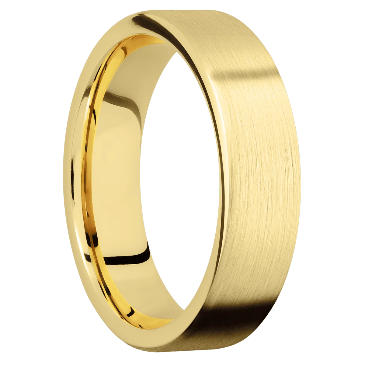 10K Yellow Gold + Satin Finish