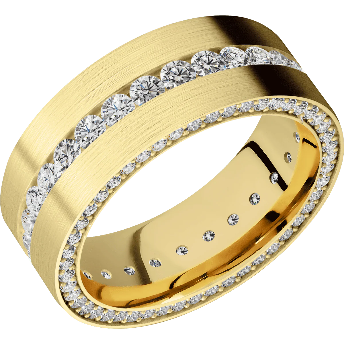 10K Yellow Gold + Satin Finish - Image 2
