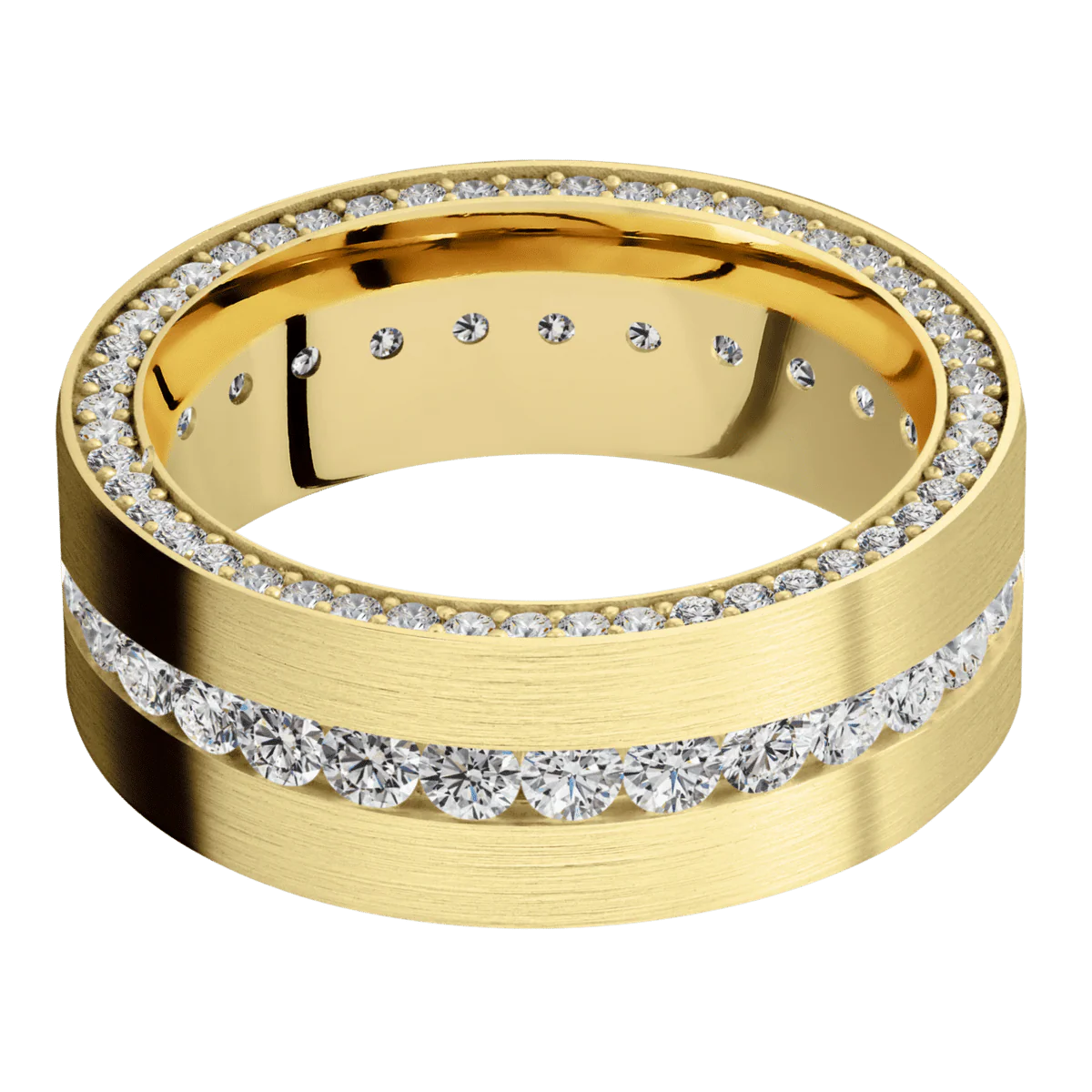 10K Yellow Gold + Satin Finish - Image 3