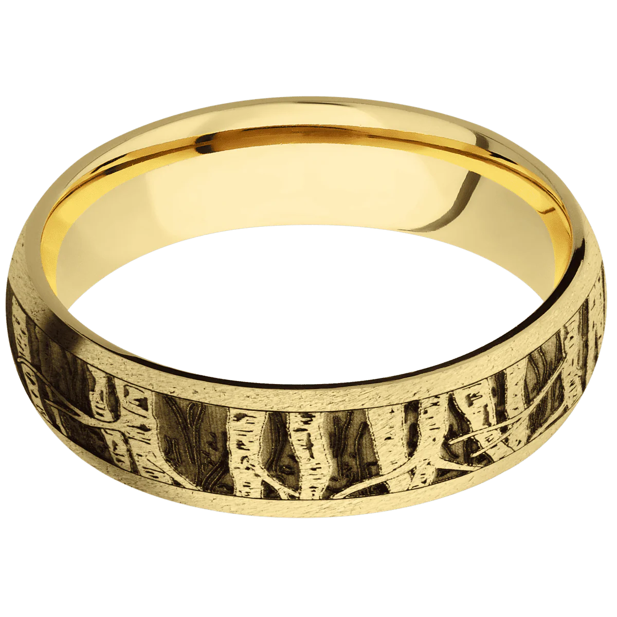 10K Yellow Gold + Stone Finish - Image 3