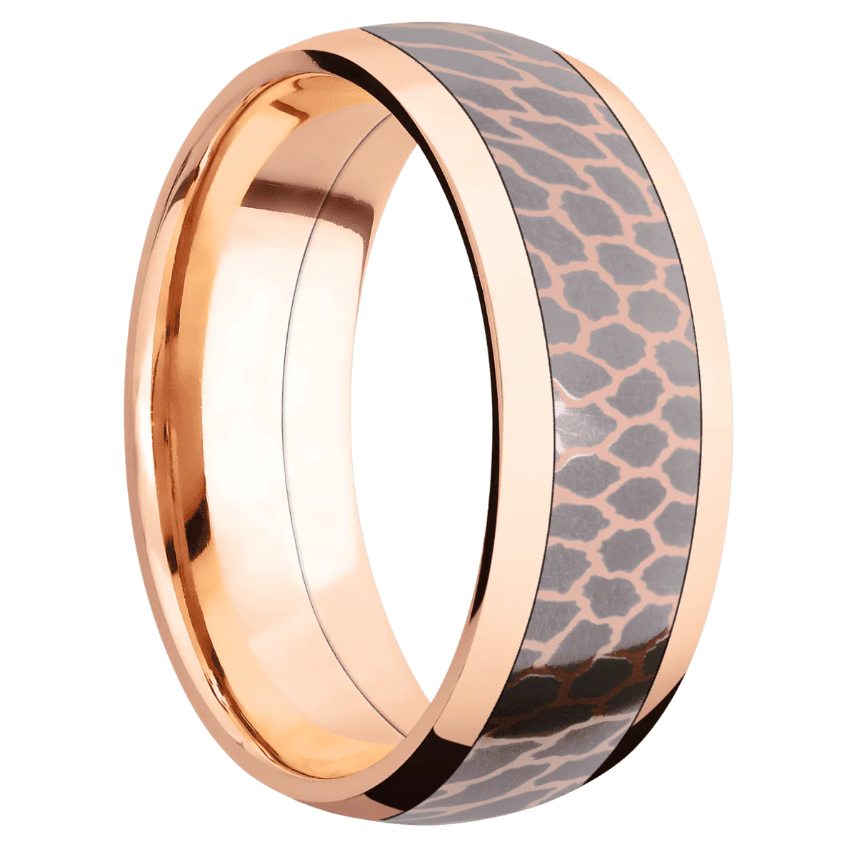 14K Rose Gold + Polish Finish