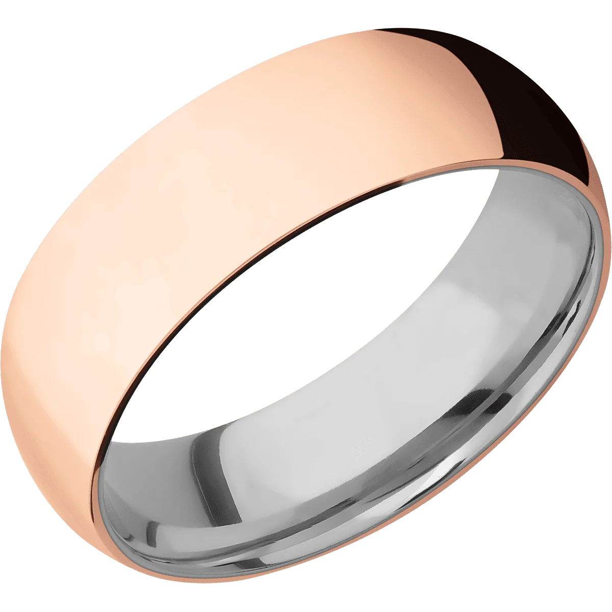 14K Rose Gold + Polish Finish + Titanium - Image 2