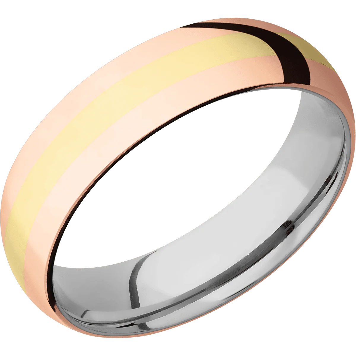 14K Rose Gold + Polish Finish + Titanium - Image 2