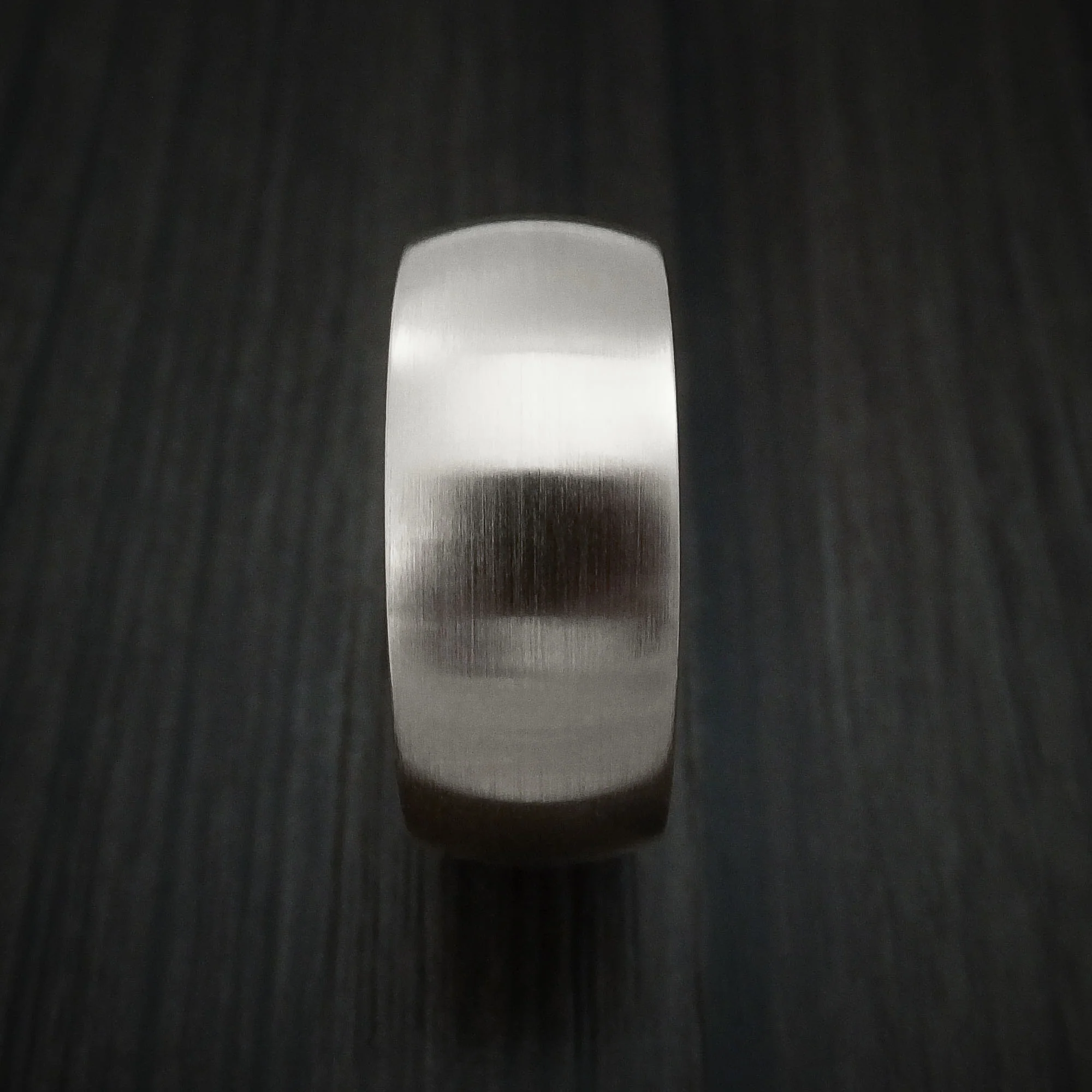 14K White Gold Classic Style Wedding Men's Band Custom Made - Image 3