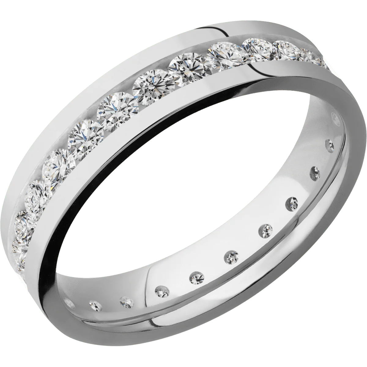 14K White Gold + Polish Finish - Image 2