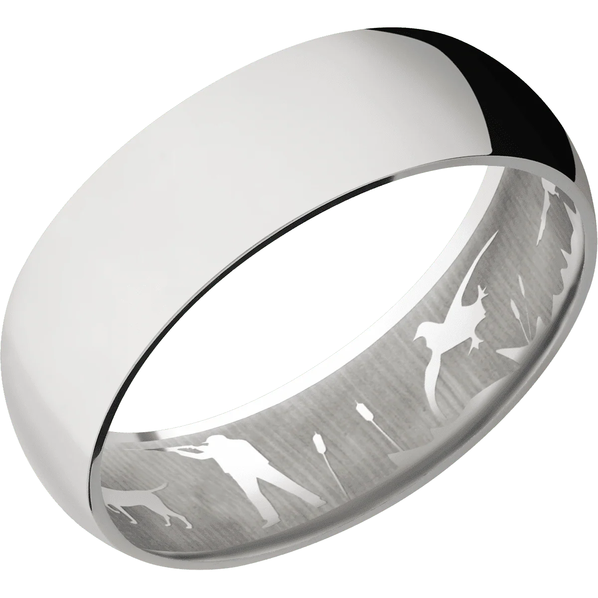 14K White Gold + Polish Finish - Image 2