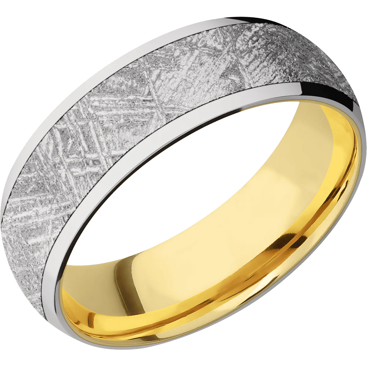 14K White Gold + Polish Finish + 14K Yellow Gold - Image 2