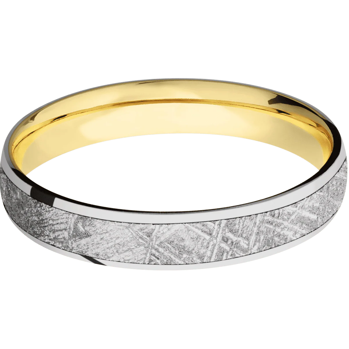 14K White Gold + Polish Finish + 14K Yellow Gold - Image 3