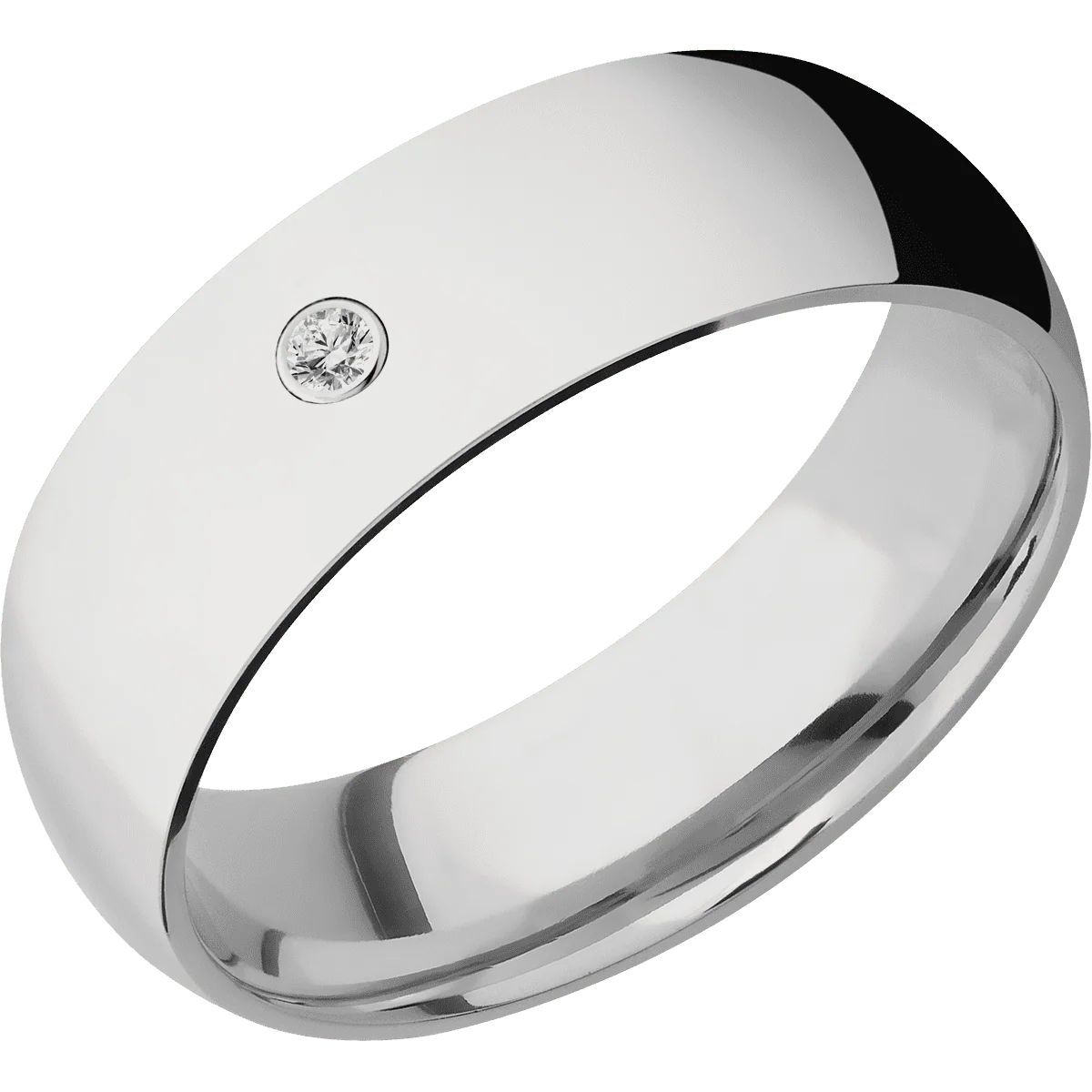14K White Gold + Polish Finish - Image 2