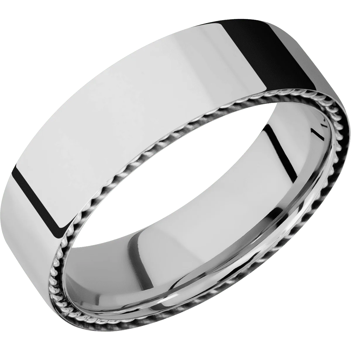 14K White Gold + Polish Finish - Image 2