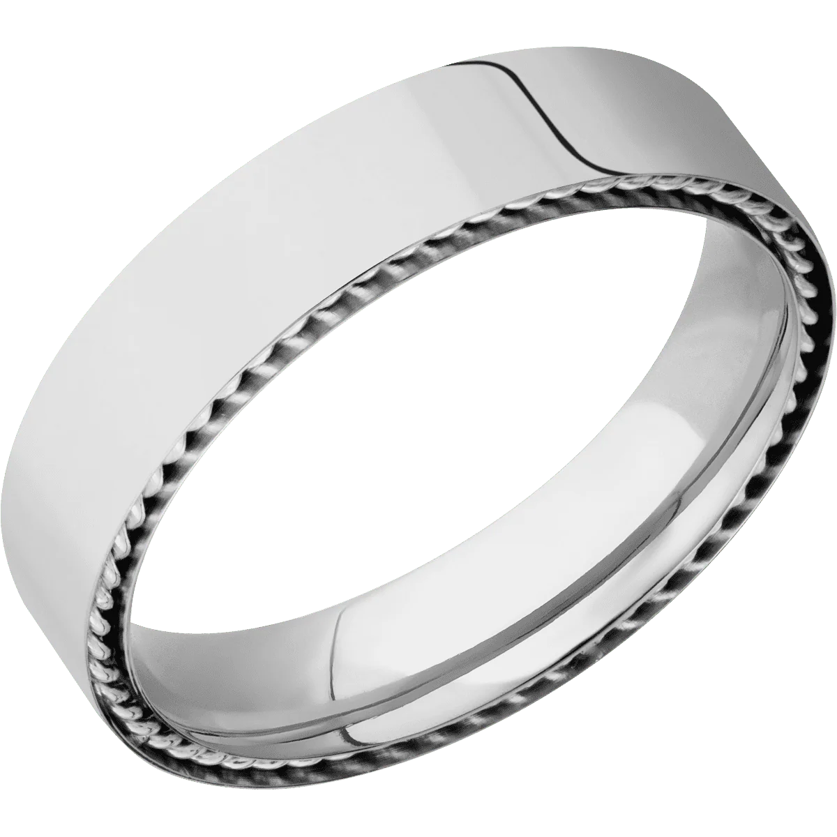 14K White Gold + Polish Finish - Image 2