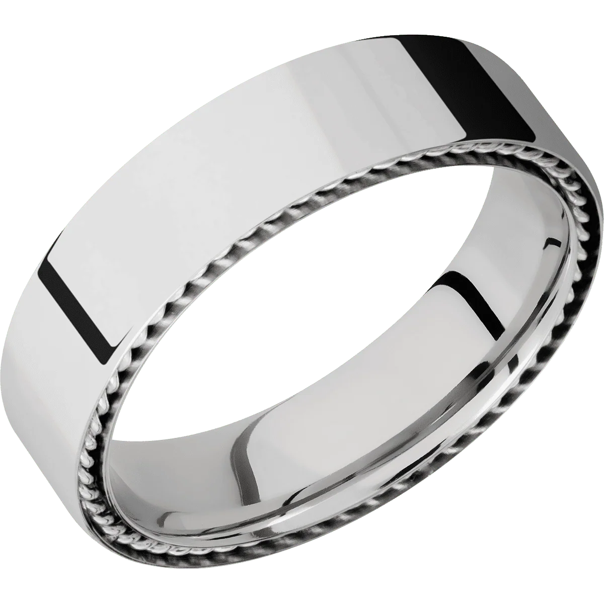 14K White Gold + Polish Finish - Image 2
