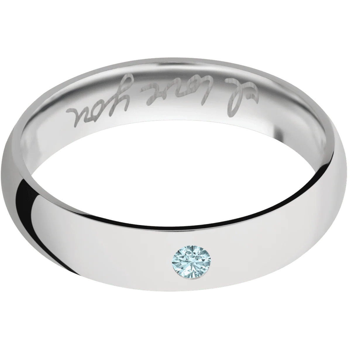 14K White Gold + Polish Finish - Image 3