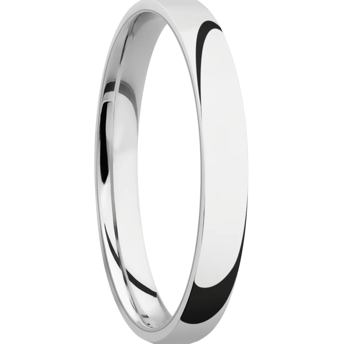 14K White Gold + Polish Finish + Titanium