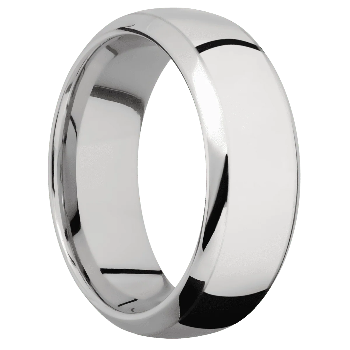 14K White Gold + Polish , Polish Finish