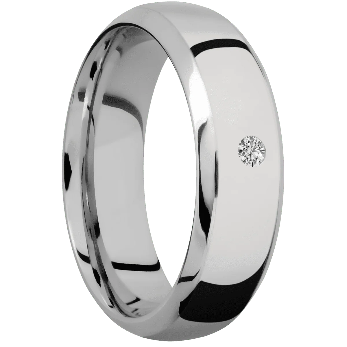 14K White Gold + Polish , Polish Finish
