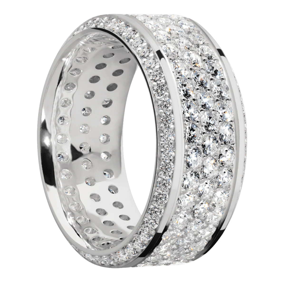 14K White Gold + Polish , Polish Finish