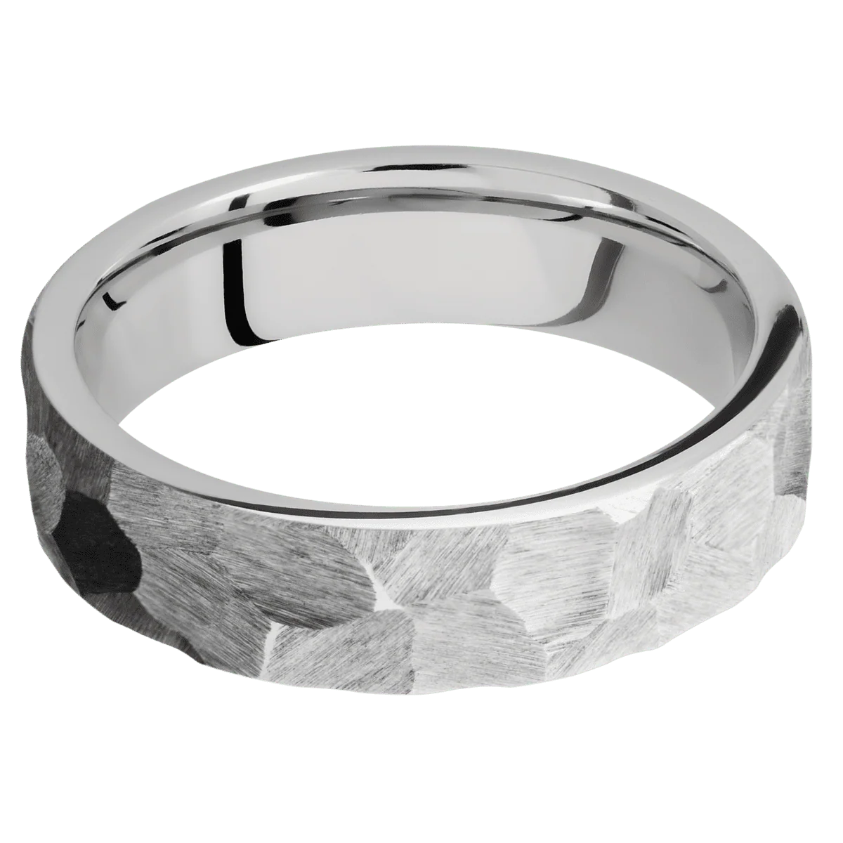 14K White Gold + Rock Finish - Image 3