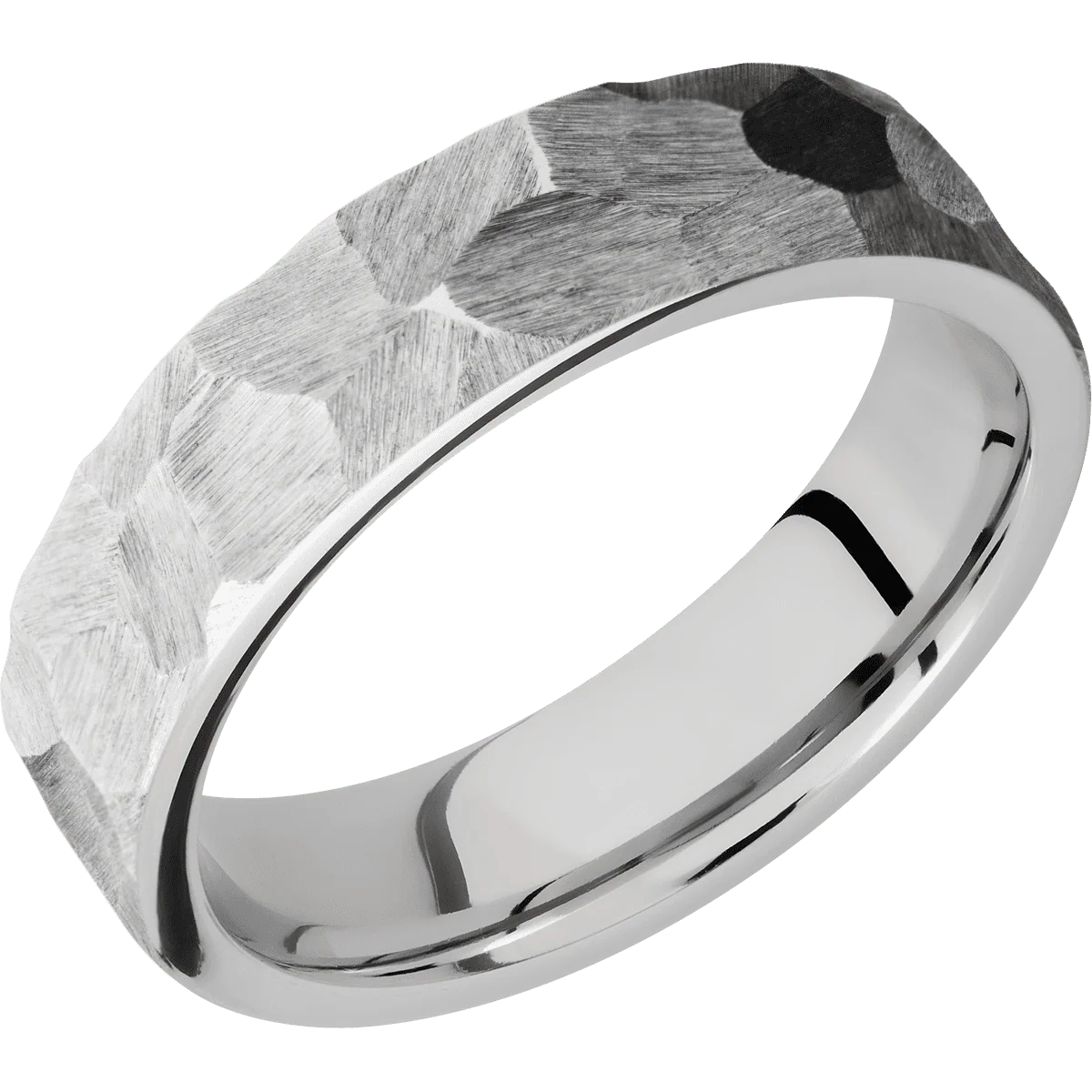14K White Gold + Rock Finish - Image 2