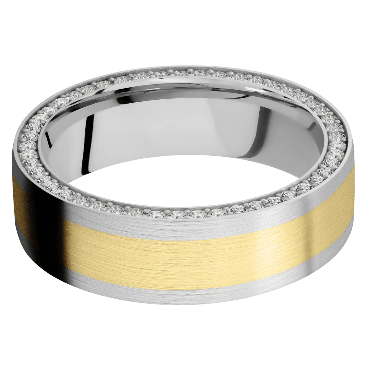 14K White Gold + Satin Finish - Image 3