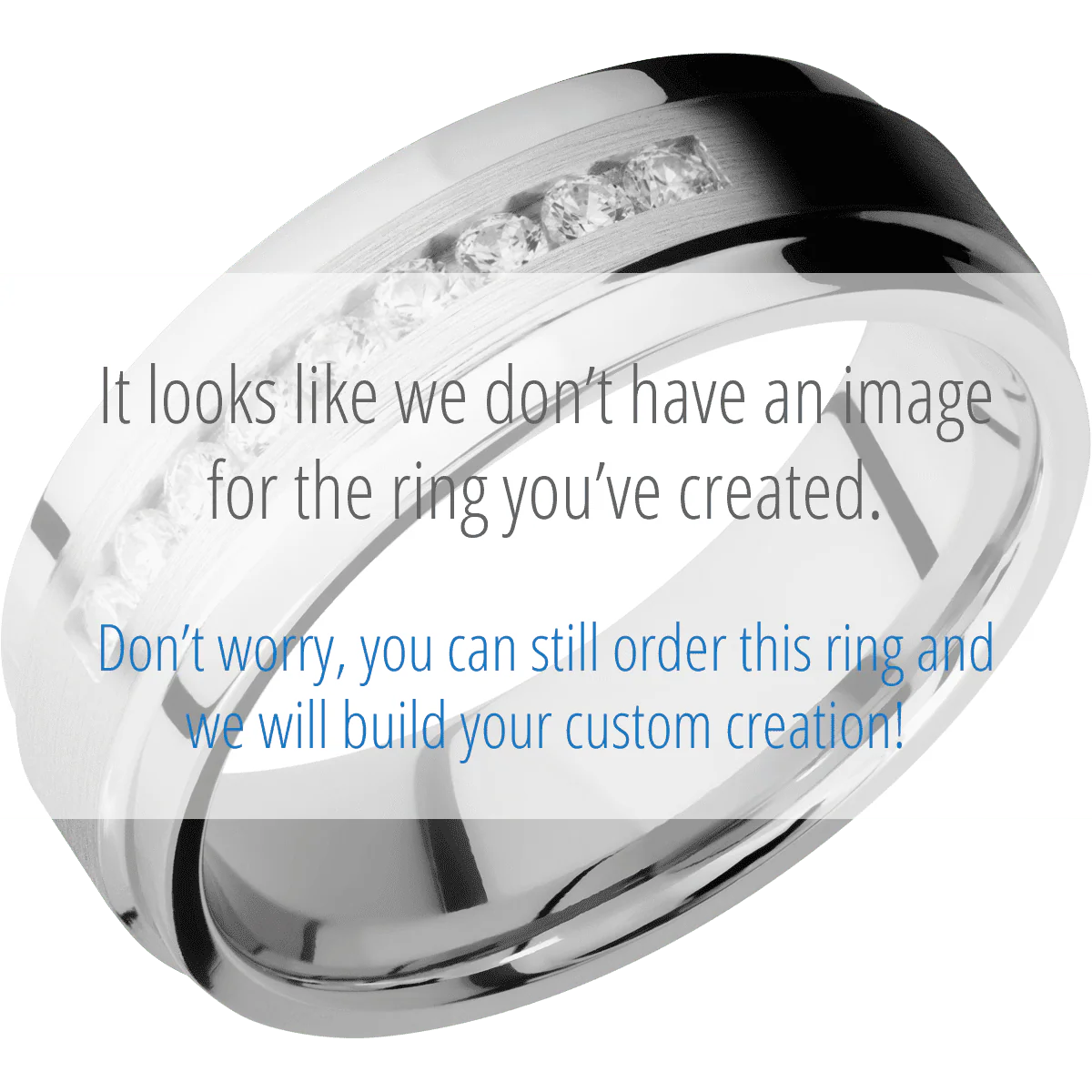 14K White Gold + Satin , Polish Finish - Image 2