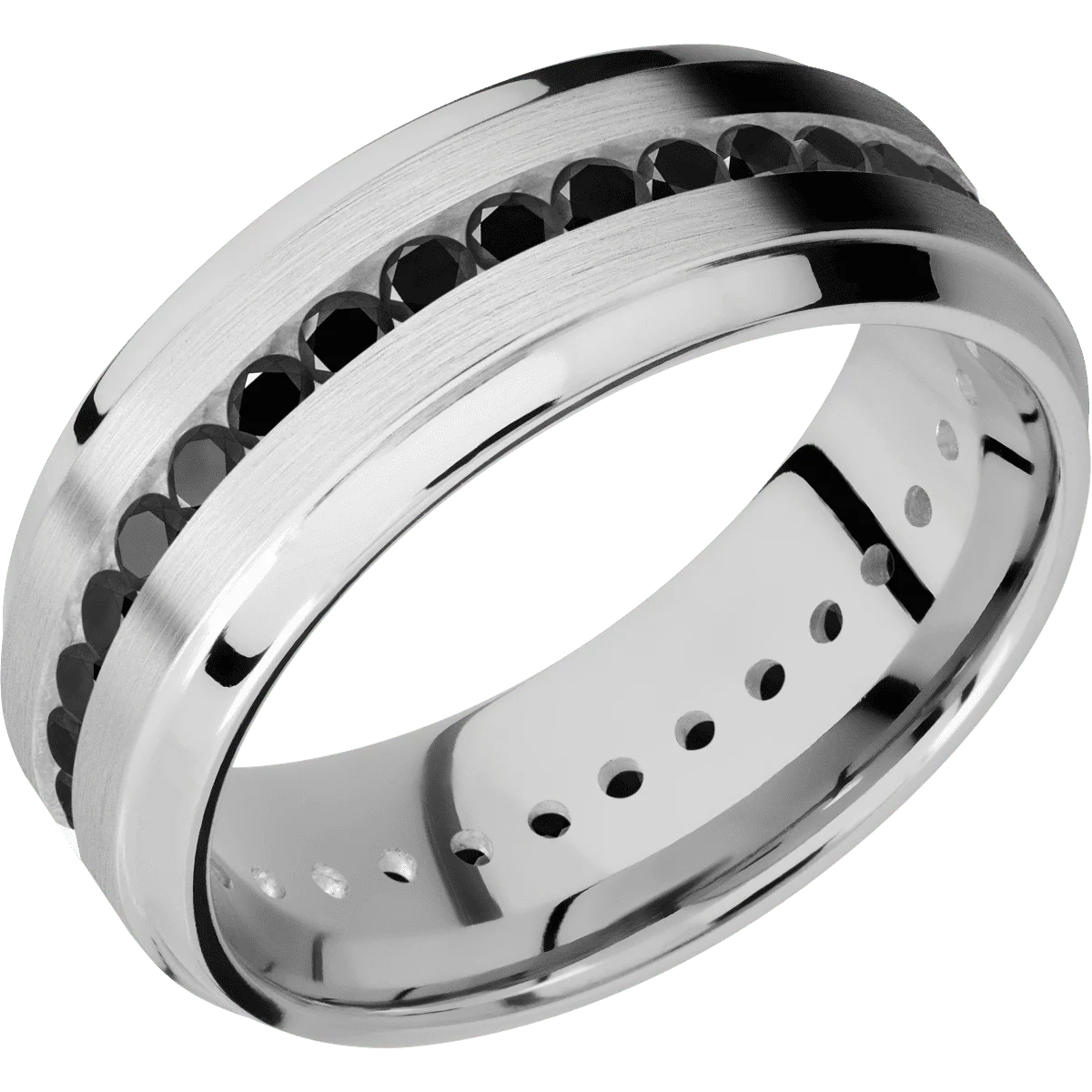 14K White Gold + Satin , Polish Finish - Image 2