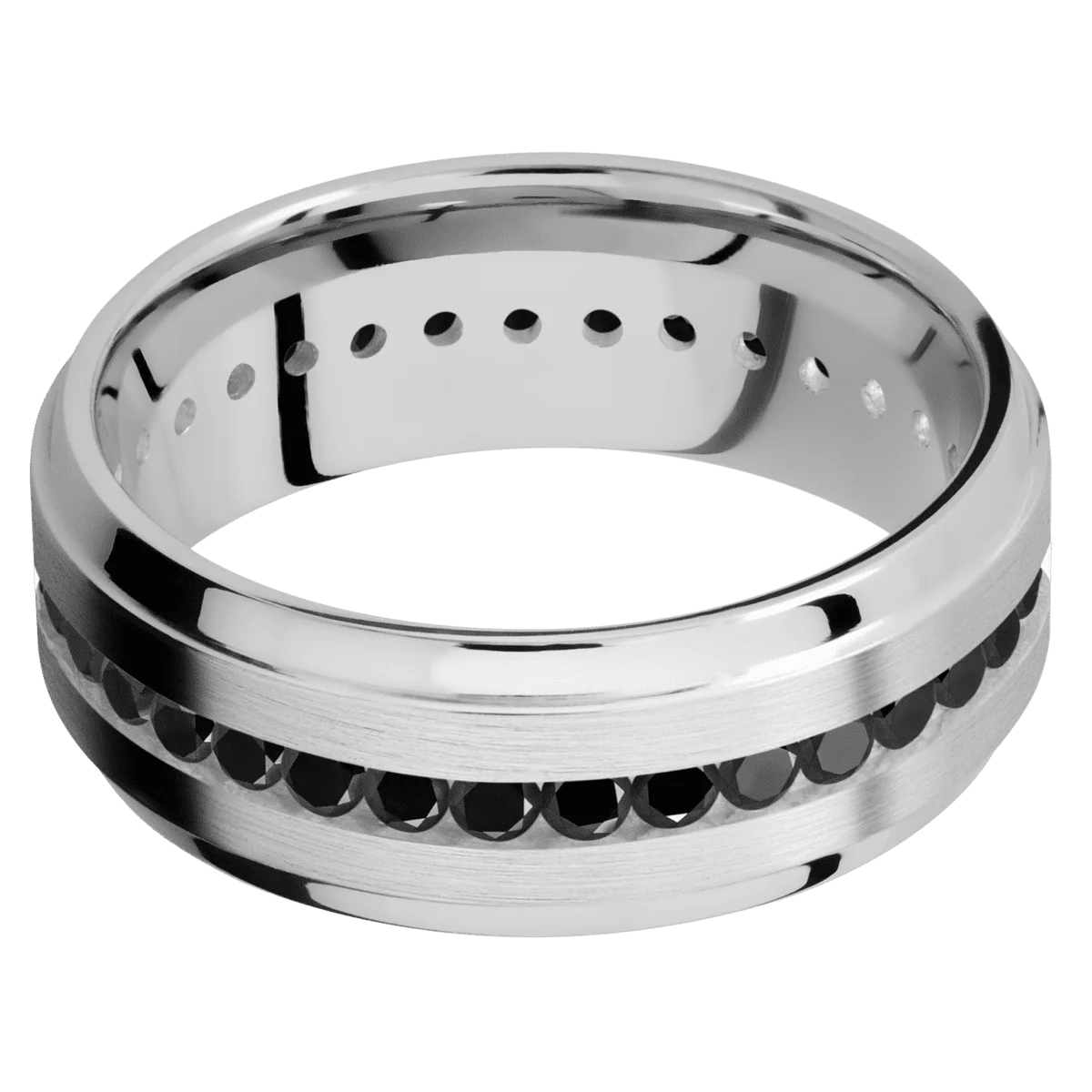 14K White Gold + Satin , Polish Finish - Image 3