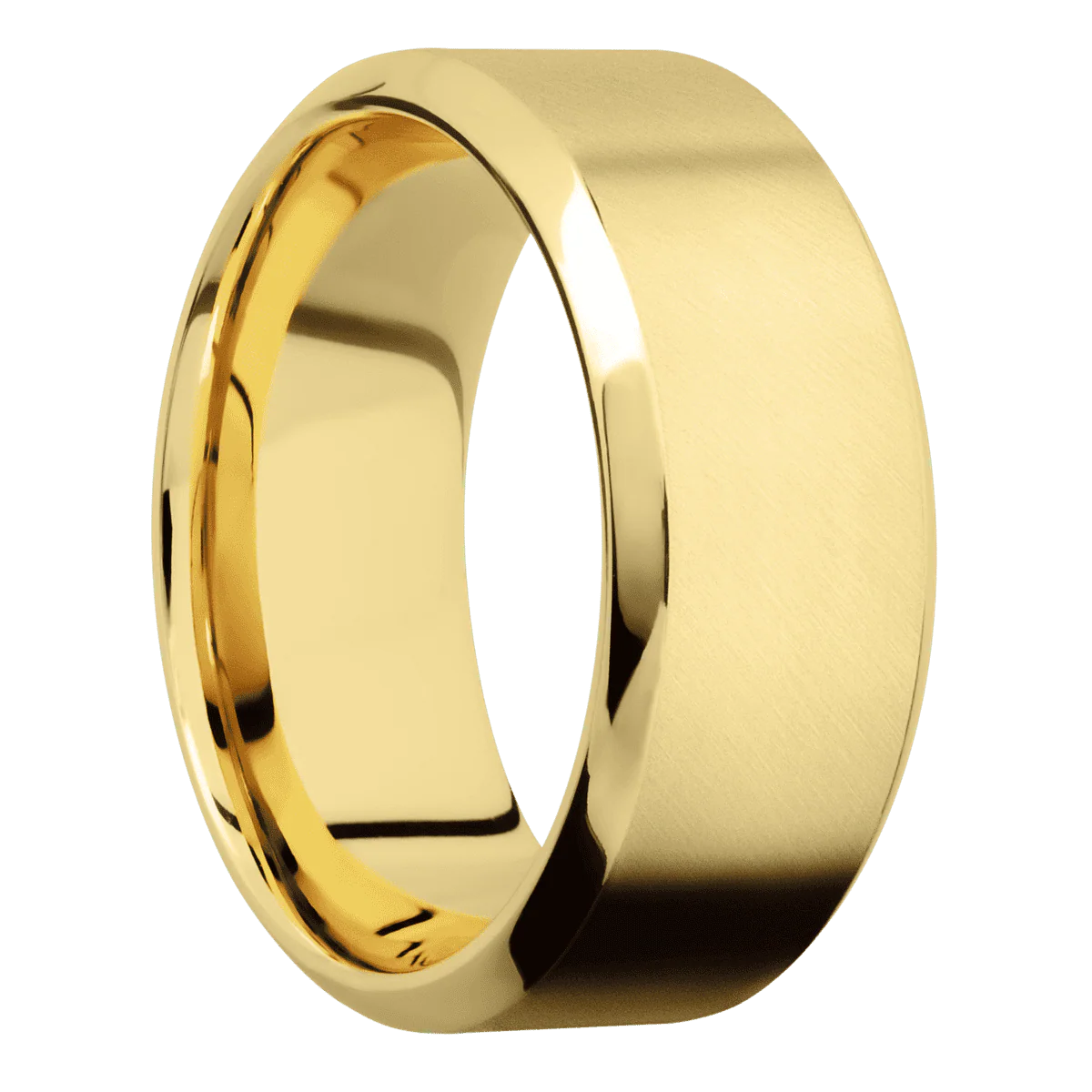 14K Yellow Gold + Anglesatin , Polish Finish