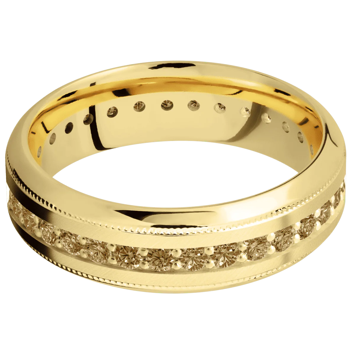 14K Yellow Gold + Anglesatin , Polish Finish - Image 3