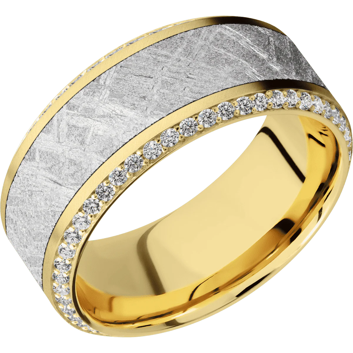 14K Yellow Gold + Anglesatin , Polish Finish - Image 2