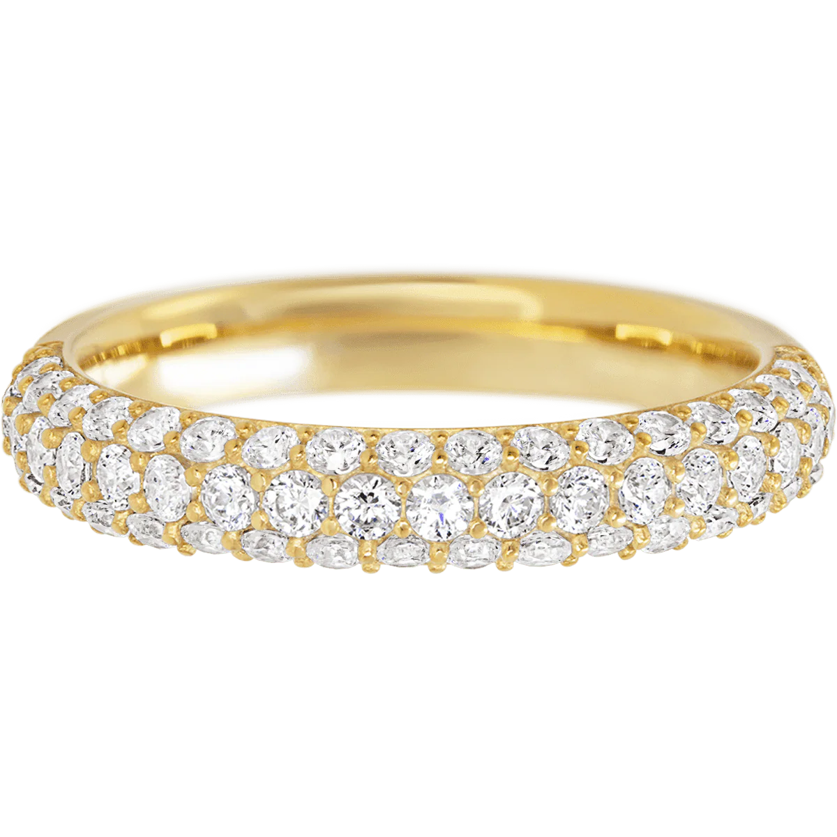 14K Yellow Gold band with 18 Round and 34 Round Diamond (ST) having TCW-.87 - Image 2