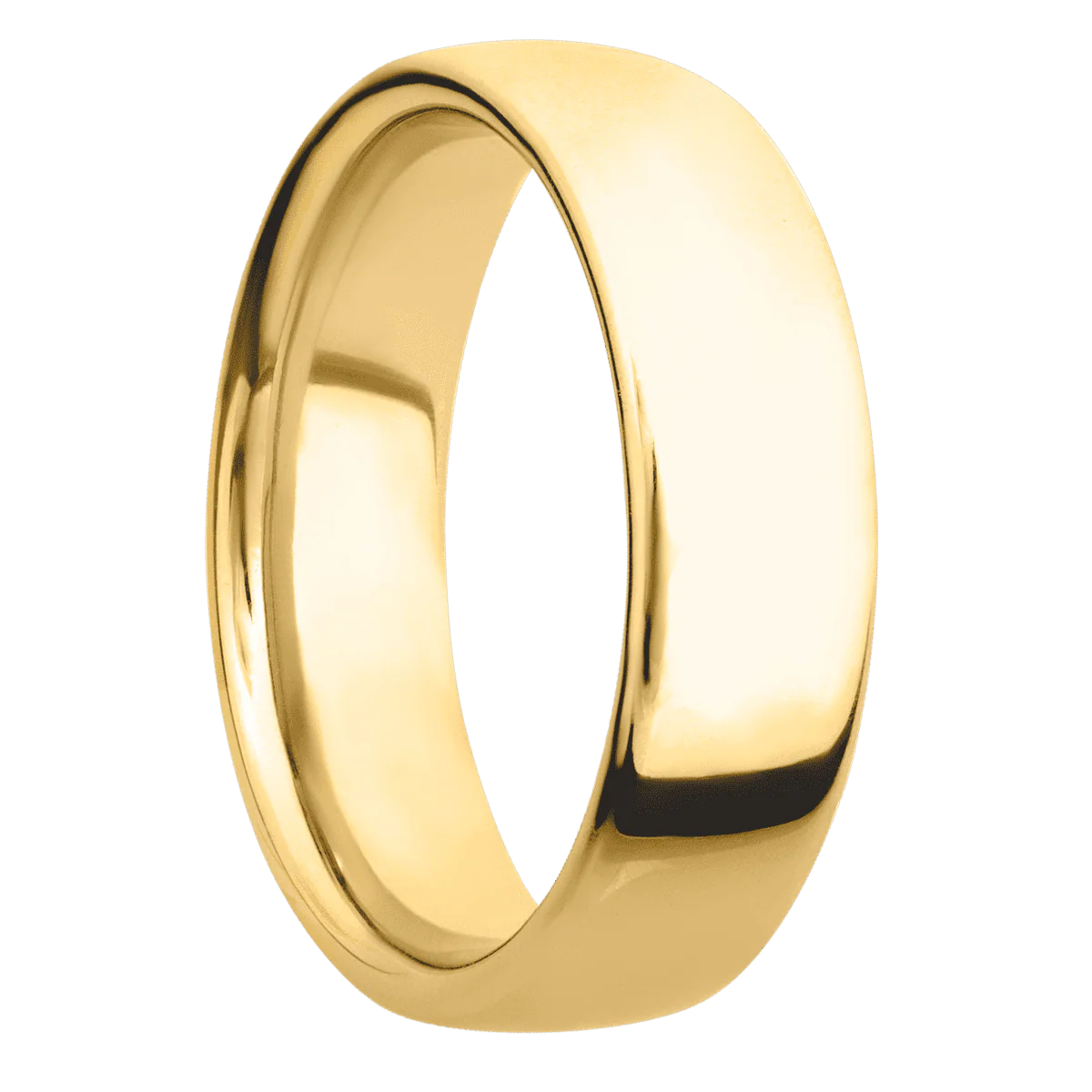 14K Yellow Gold + Polish Finish